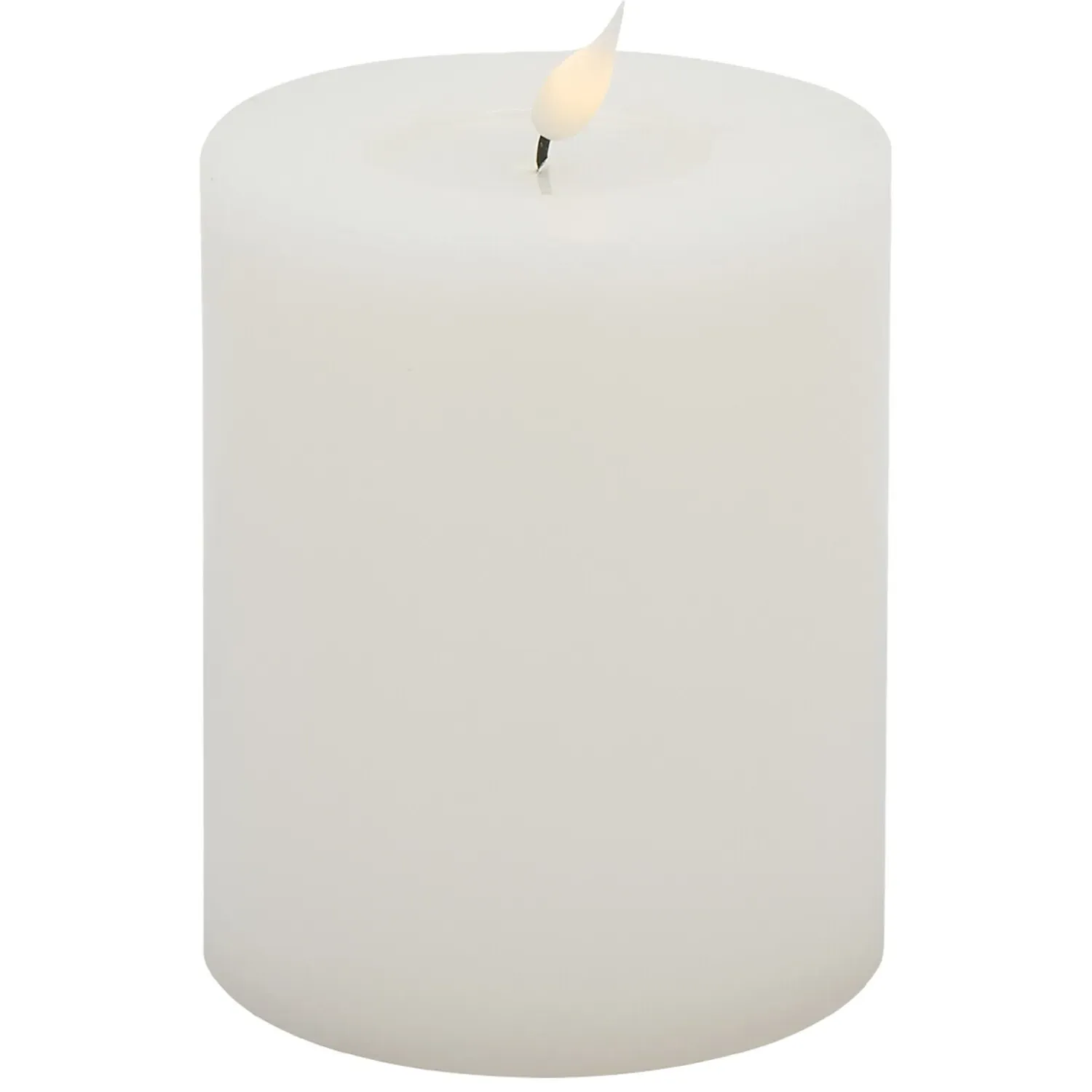 Melted Look LED Candle - White image