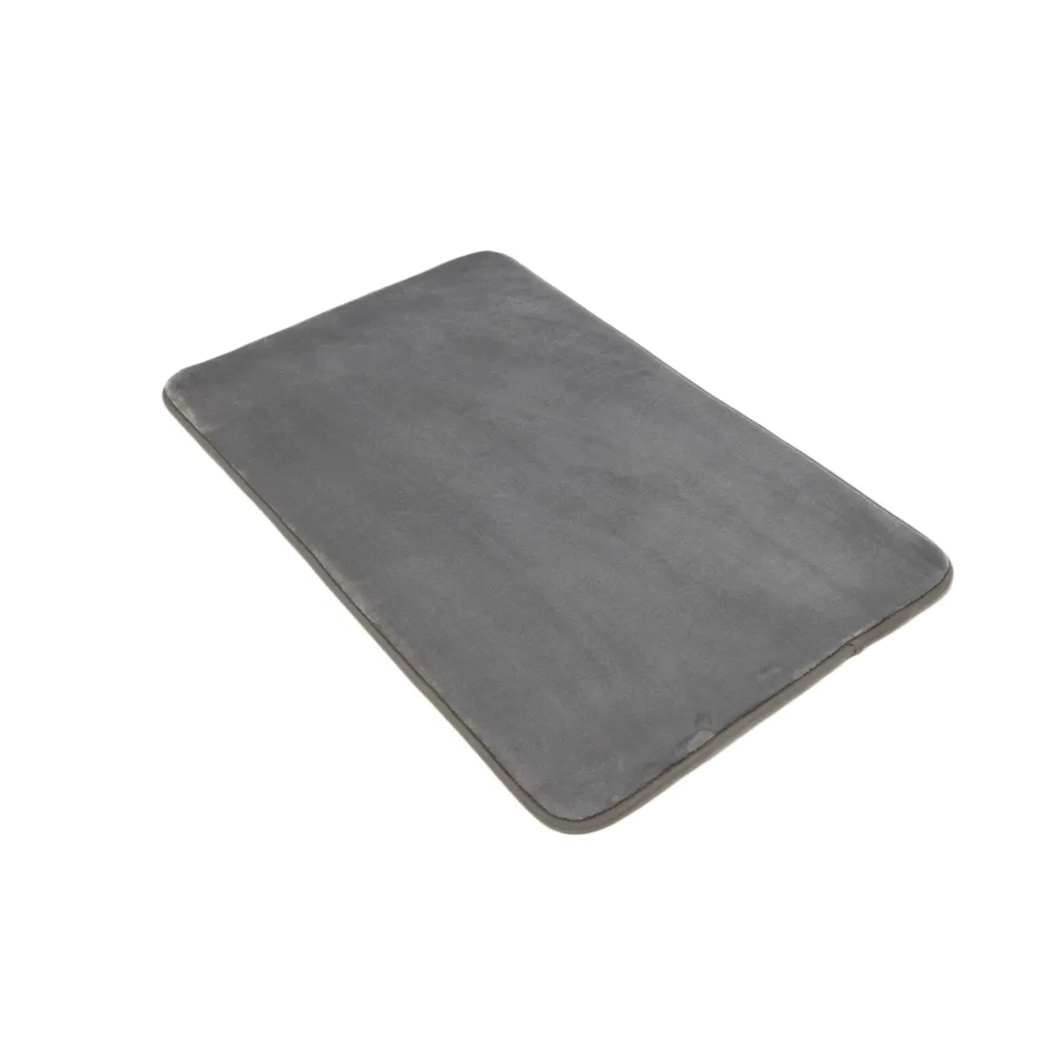 Memory Foam Bath Mat Set of 2 - Silver