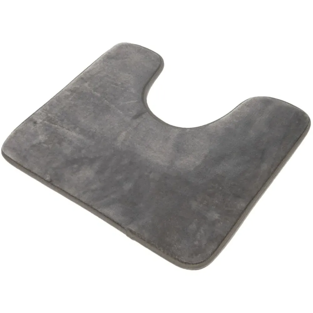 Memory Foam Bath Mat Set of 2 - Silver