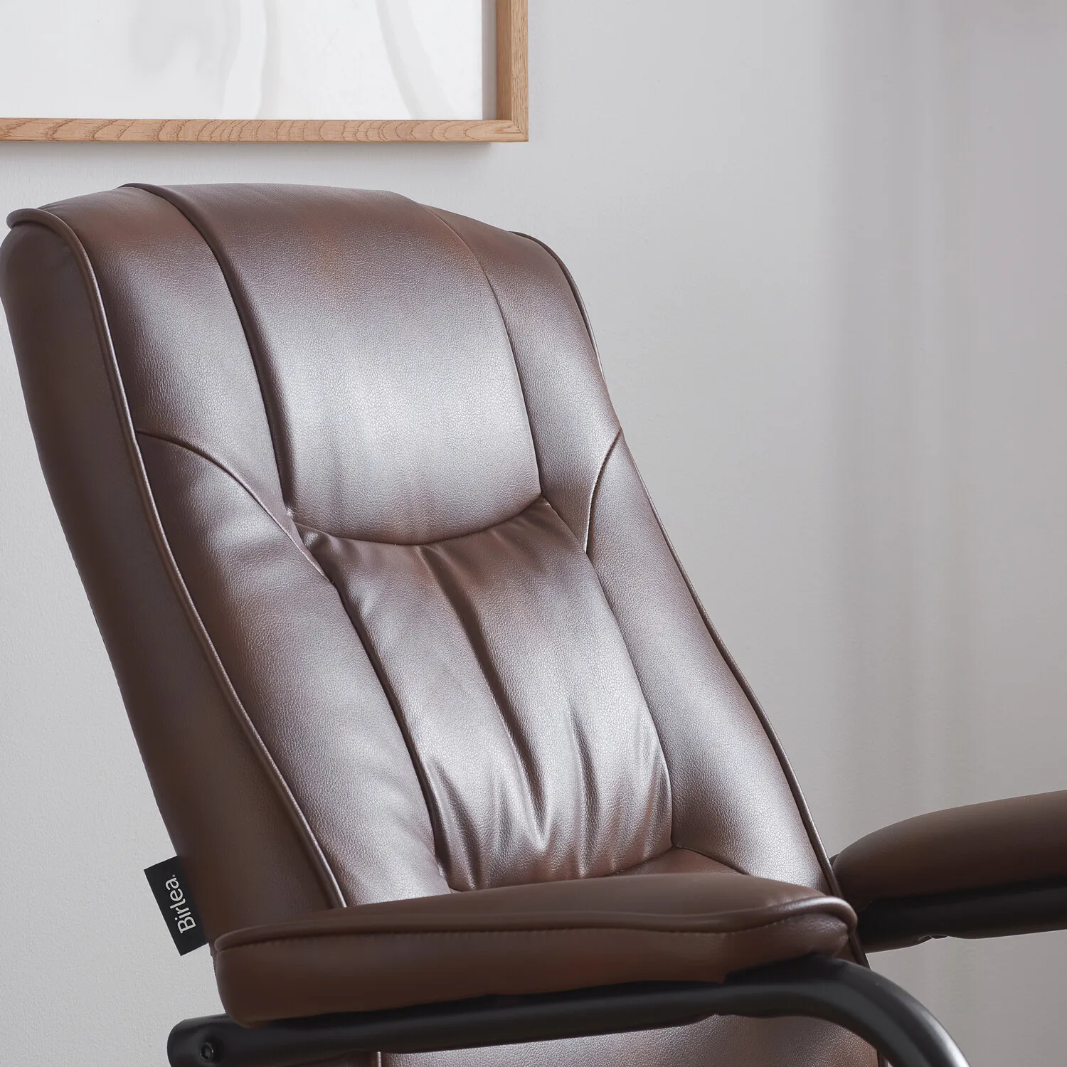 Memphis Swivel Chair with Footstool - Tan