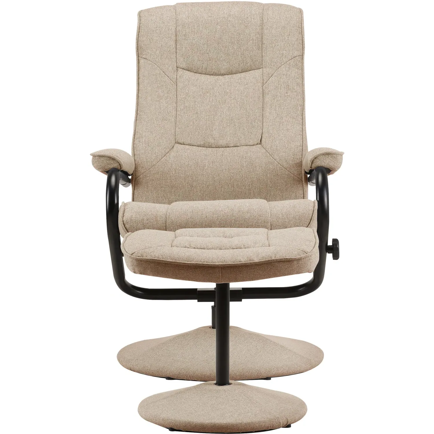 Memphis Swivel Chair with Footstool - Wheat