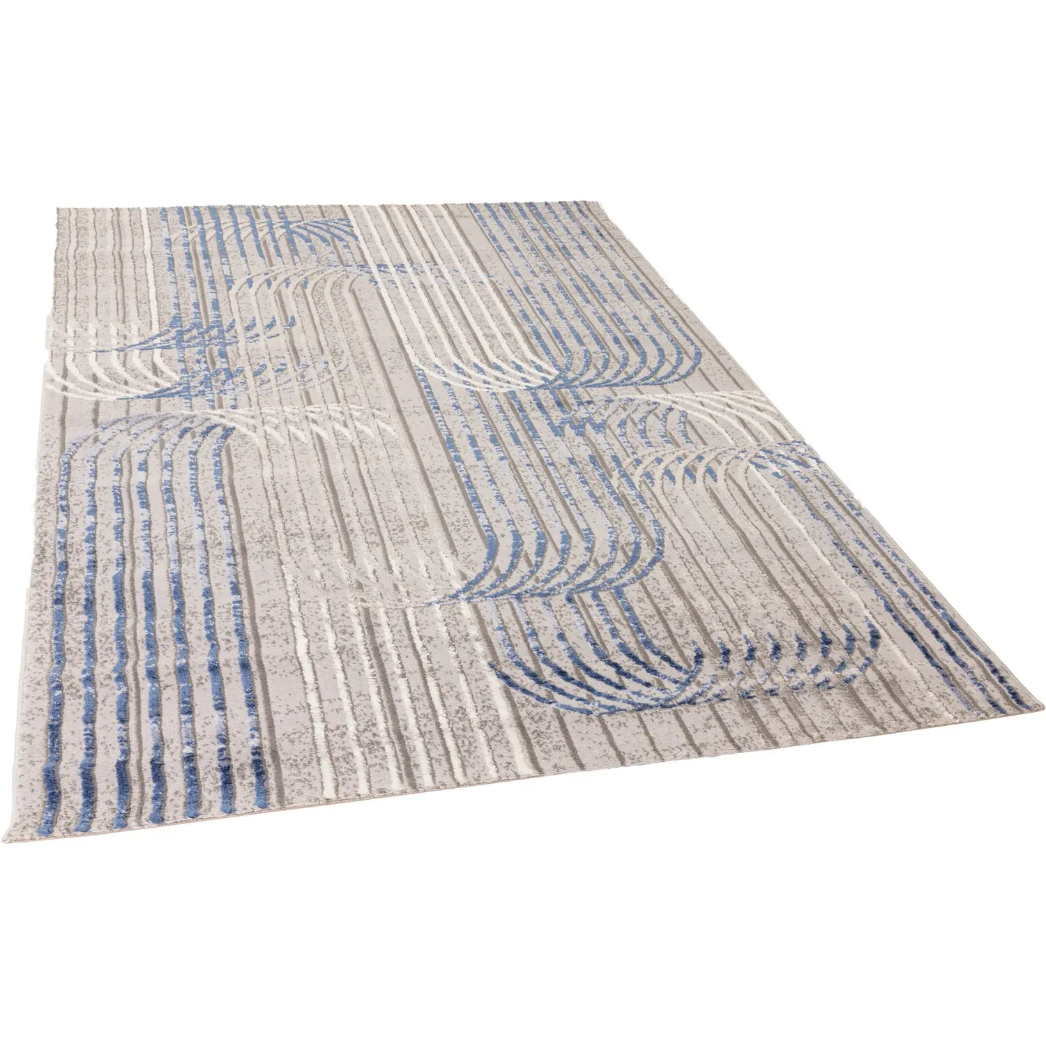 Mercan Round Rug - Blue