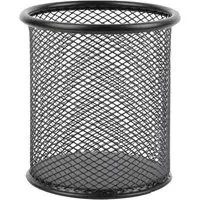 Mesh Pen Holder - Black, Metal