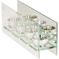 Message Triple Christmas Tealight Holder