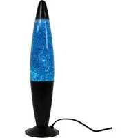 Metal Glitter Lava Lamp - Black