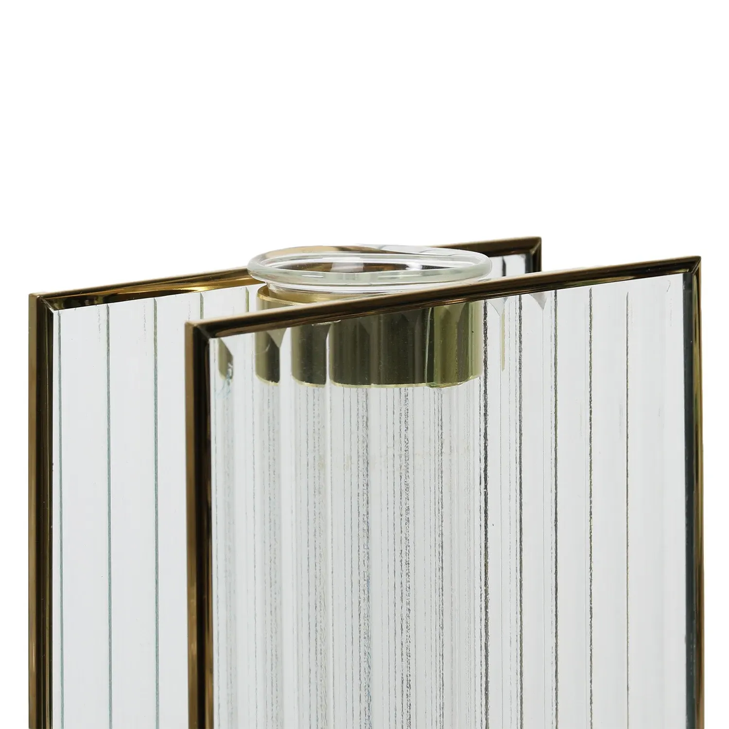 Metal Stem Vase - Gold