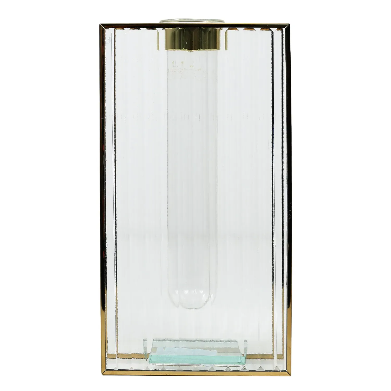Metal Stem Vase - Gold image