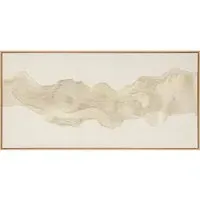 Metallic Wave Framed Art - Gold