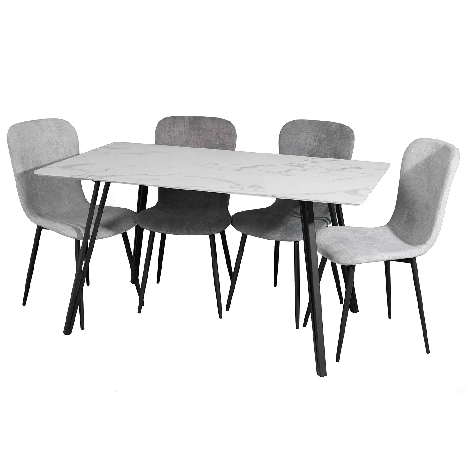 Mia Dining Table - White Marble Effect