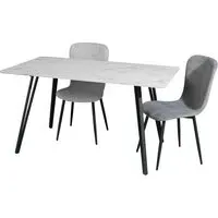 Mia Dining Table - White Marble Effect