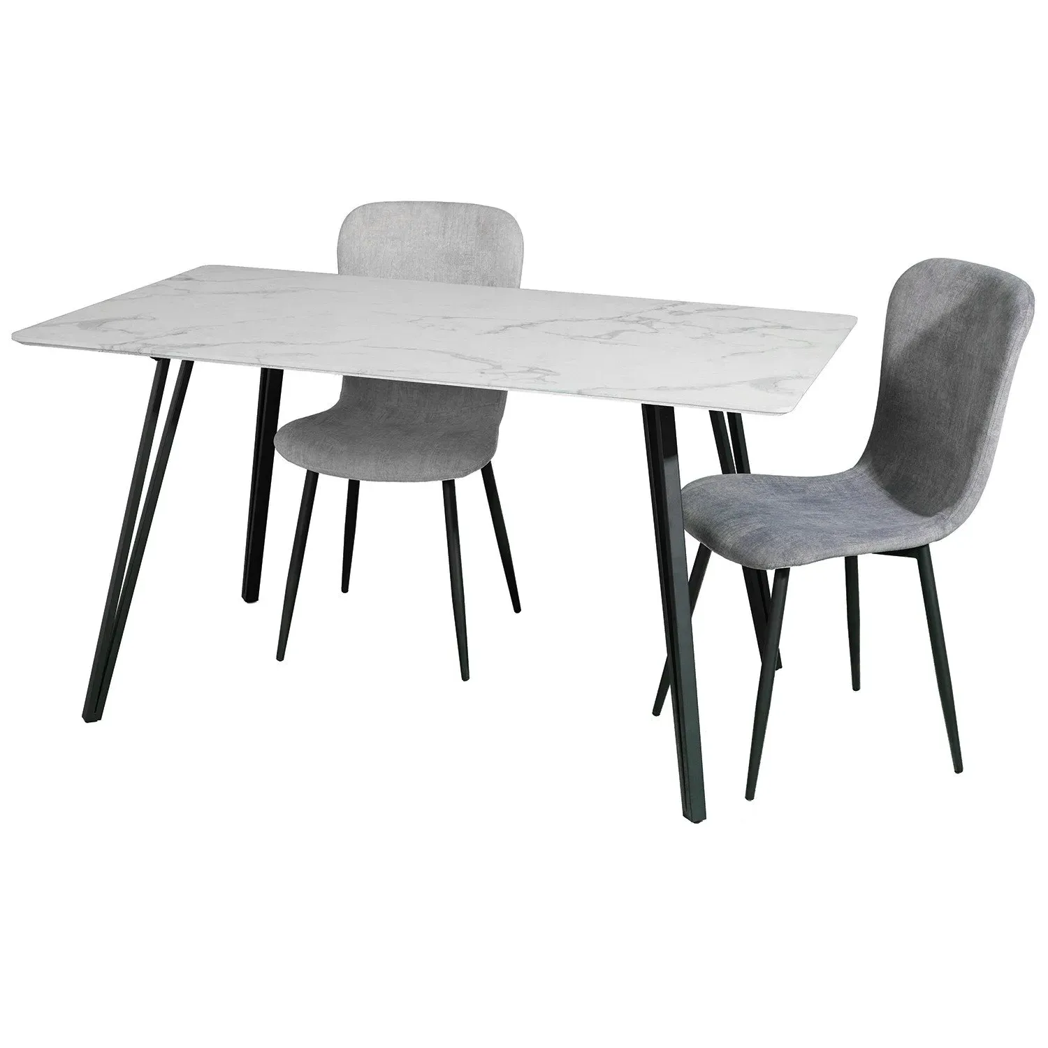 Mia Dining Table - White Marble Effect image