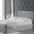 Mia Super King Ottoman Bed with Storage - Grey, Velvet