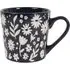 Midnight Flower Wax Resistant Mug - Midnight Blue