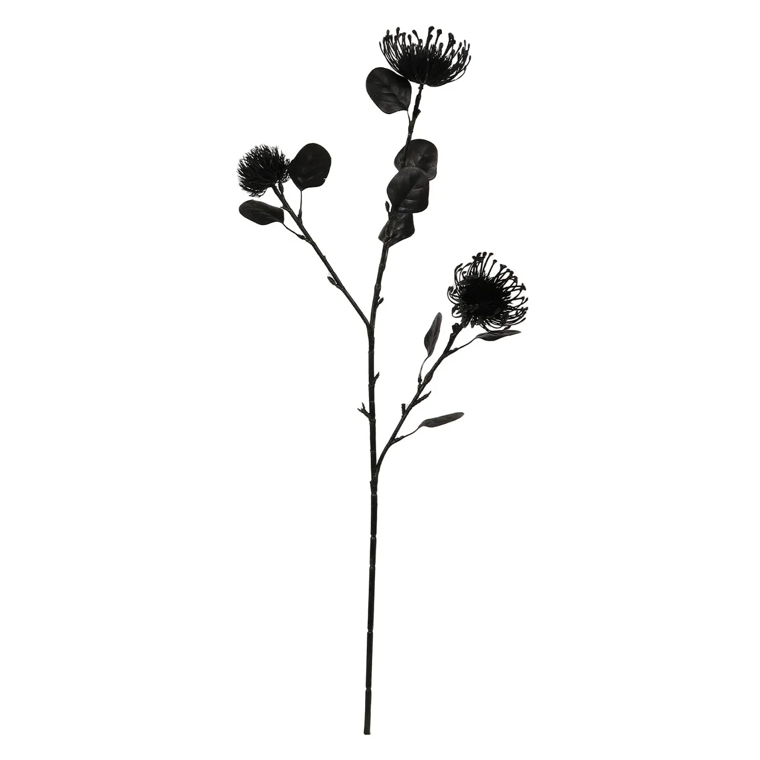 Midnight Thistle Artificial Stem - Black image