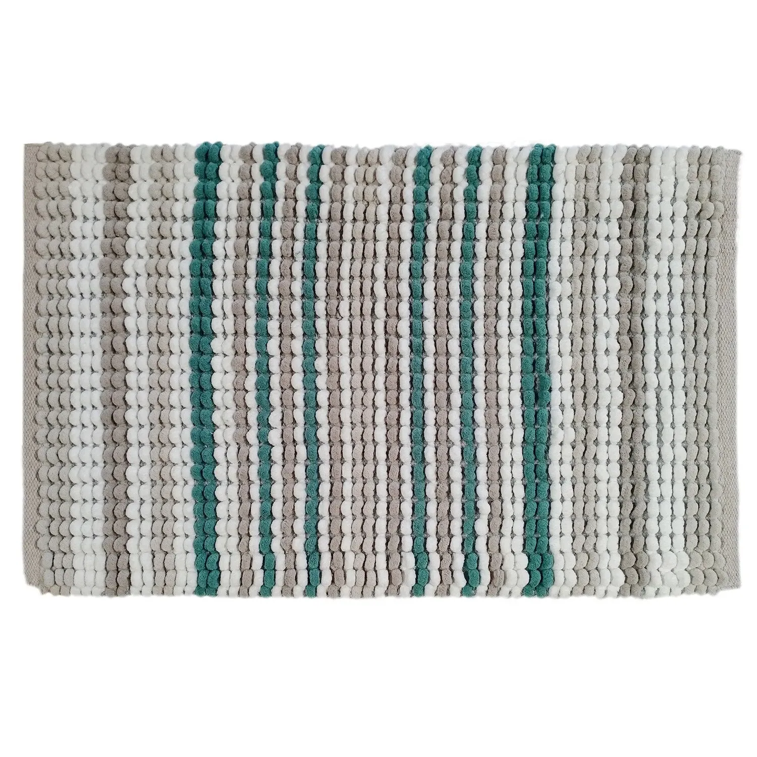 Milan Bath Mat - Beige Blue, Microfibre image