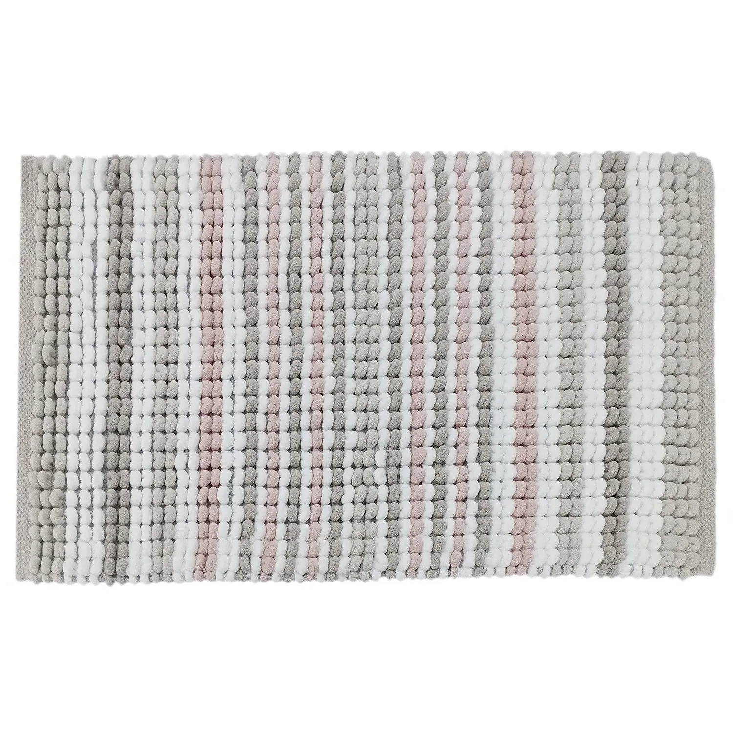 Milan Bath Mat - Blush Grey, Microfibre