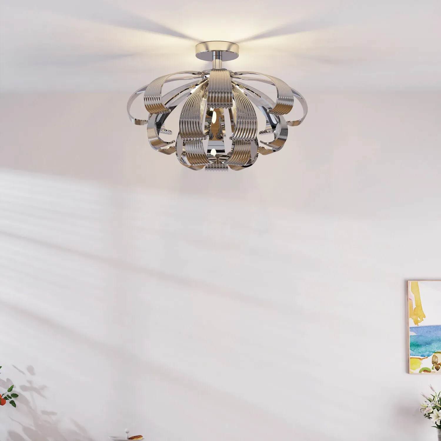 Milan Ceiling Fitting - Chrome