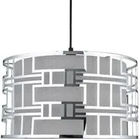 Milana Geometric Lamp Shade - Silver