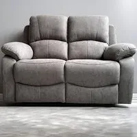 Milano 2-Seater Recliner Sofa - Charcoal