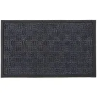 Millbrook Embossed Crossed Doormat - Grey