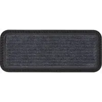 Millbrook Embossed Stripe Doormat - Grey