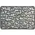 Milly Maze Washable Mat - Light Grey, Black