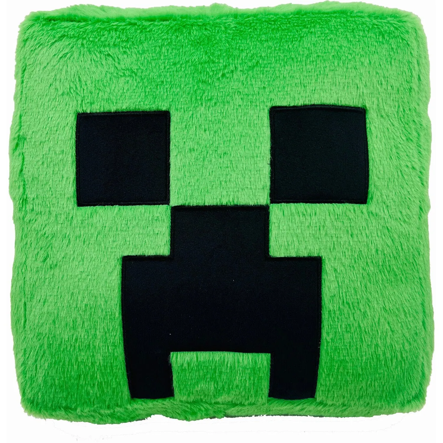 Minecraft Creeper Fur Cube Cushion - Green