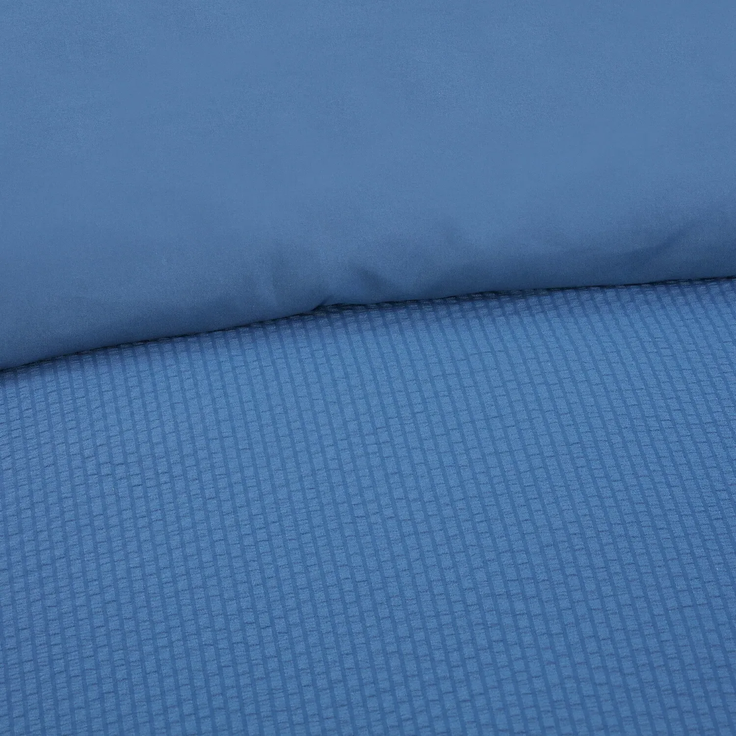 Mini Seersucker Duvet Set - Blue
