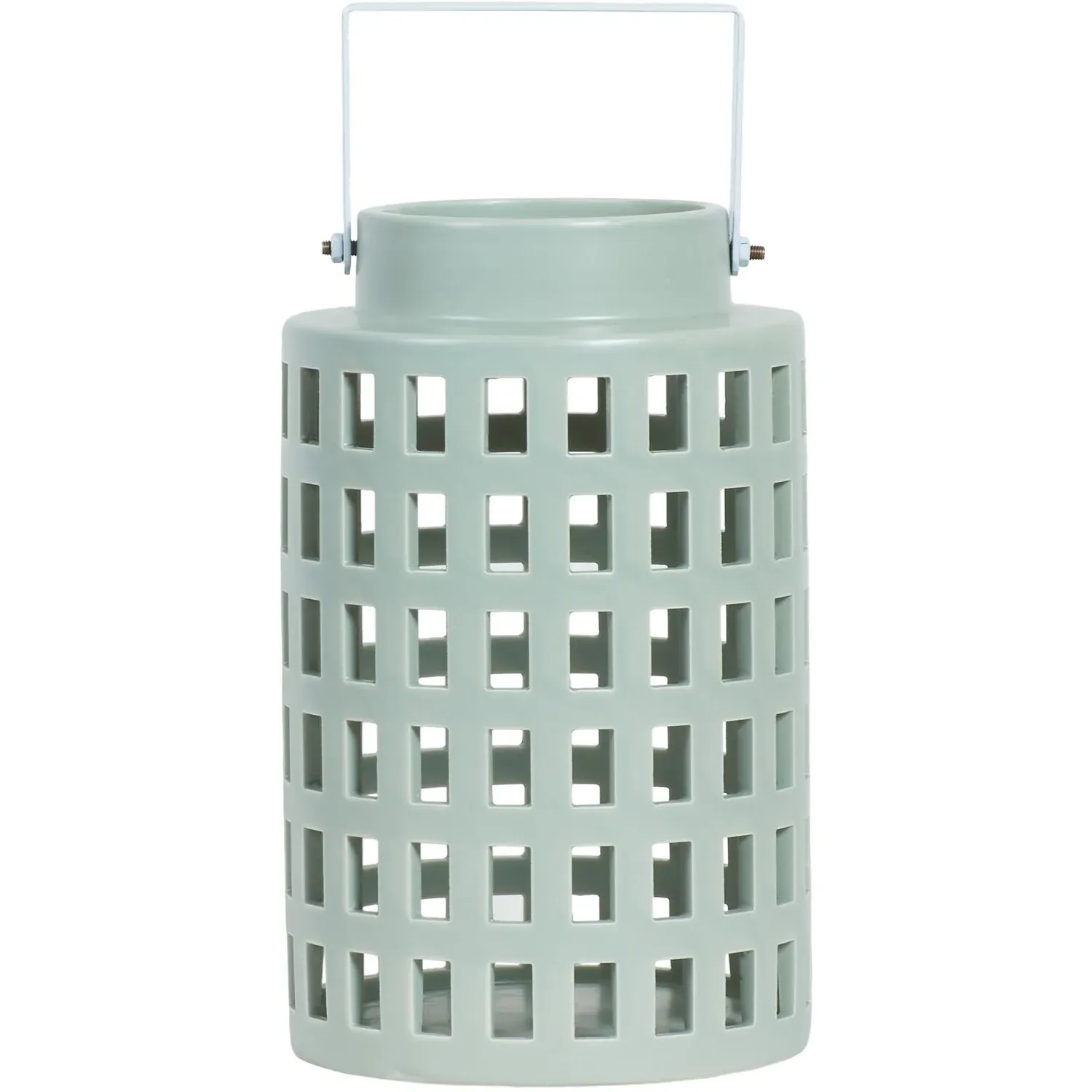 Mira Ceramic Lantern - White, Ceramic image