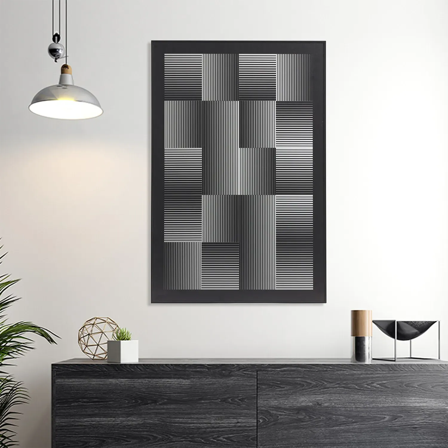 Mirrored Wall Art - Monochrome
