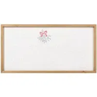 Mistletoe Shimmer Framed Plaque - Brown and White