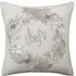 Mistletoe Wishes Square Cushion - Champagne, Polyester