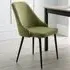 Modbury Dining Chair Pair - Green, Velvet