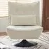 Moderno Swivel Accent Chair - White