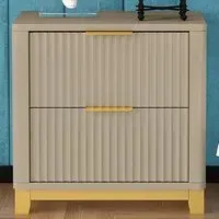 Molino 2 Drawer Bedside Table - Clay