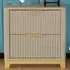 Molino 2 Drawer Bedside Table - Clay