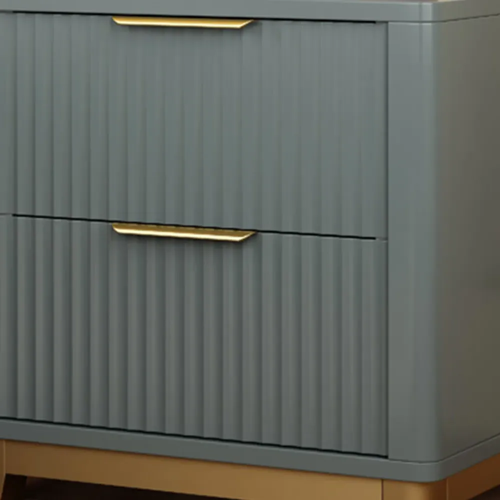 Molino 2 Drawer Bedside Table - Grey