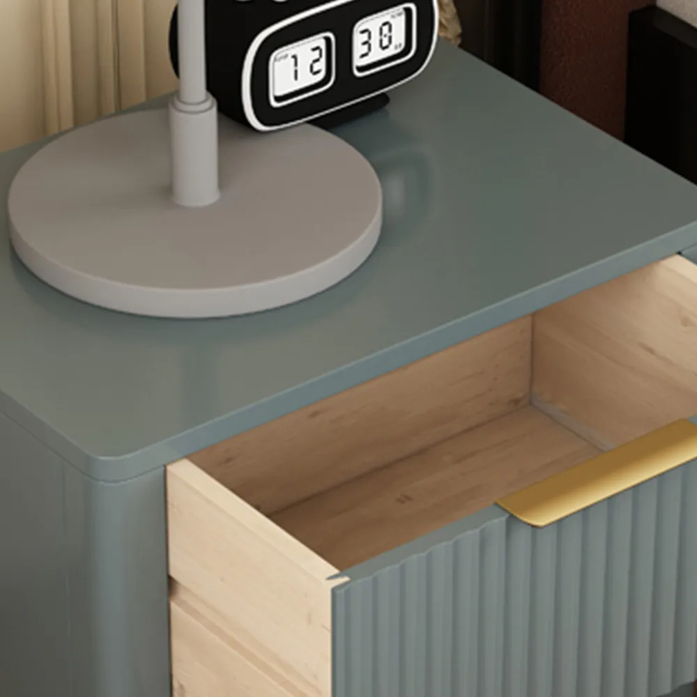Molino 2 Drawer Bedside Table - Grey