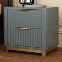Molino 2 Drawer Bedside Table - Grey