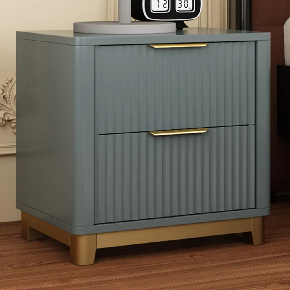 Molino 2 Drawer Bedside Table - Grey