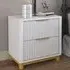 Molino 2 Drawer Bedside Table - White