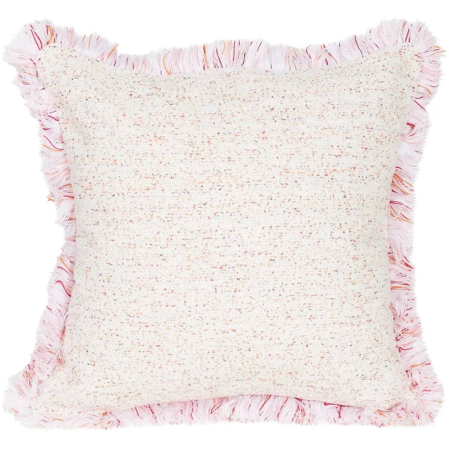 Molly Boucle Cushion with Fringe Trim image