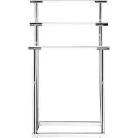Monaco 3 Tier Acrylic Towel Rail - Chrome