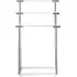 Monaco 3 Tier Acrylic Towel Rail - Chrome