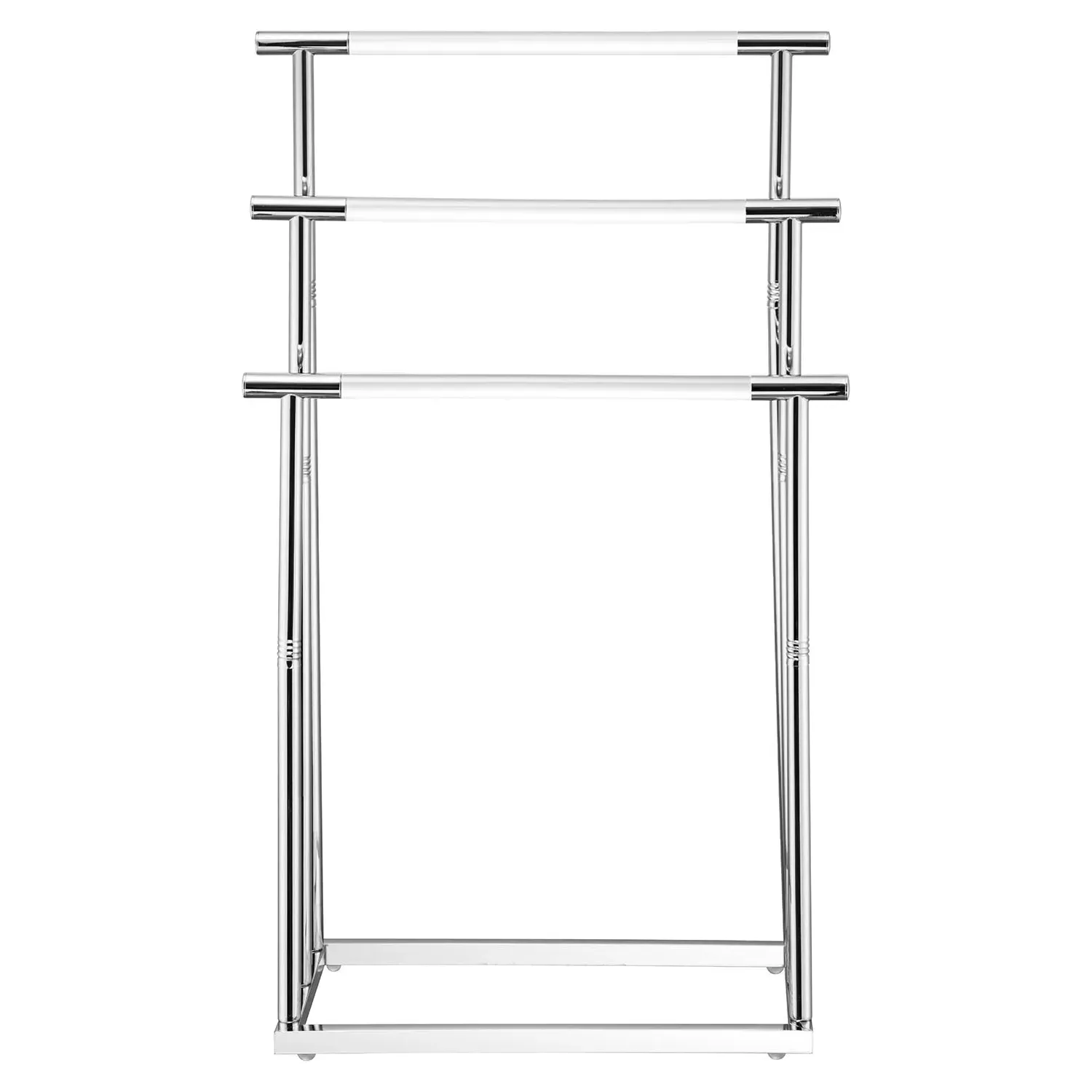 Monaco 3 Tier Acrylic Towel Rail - Chrome