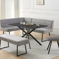 Monaco 4-Seater Dining Table - Black