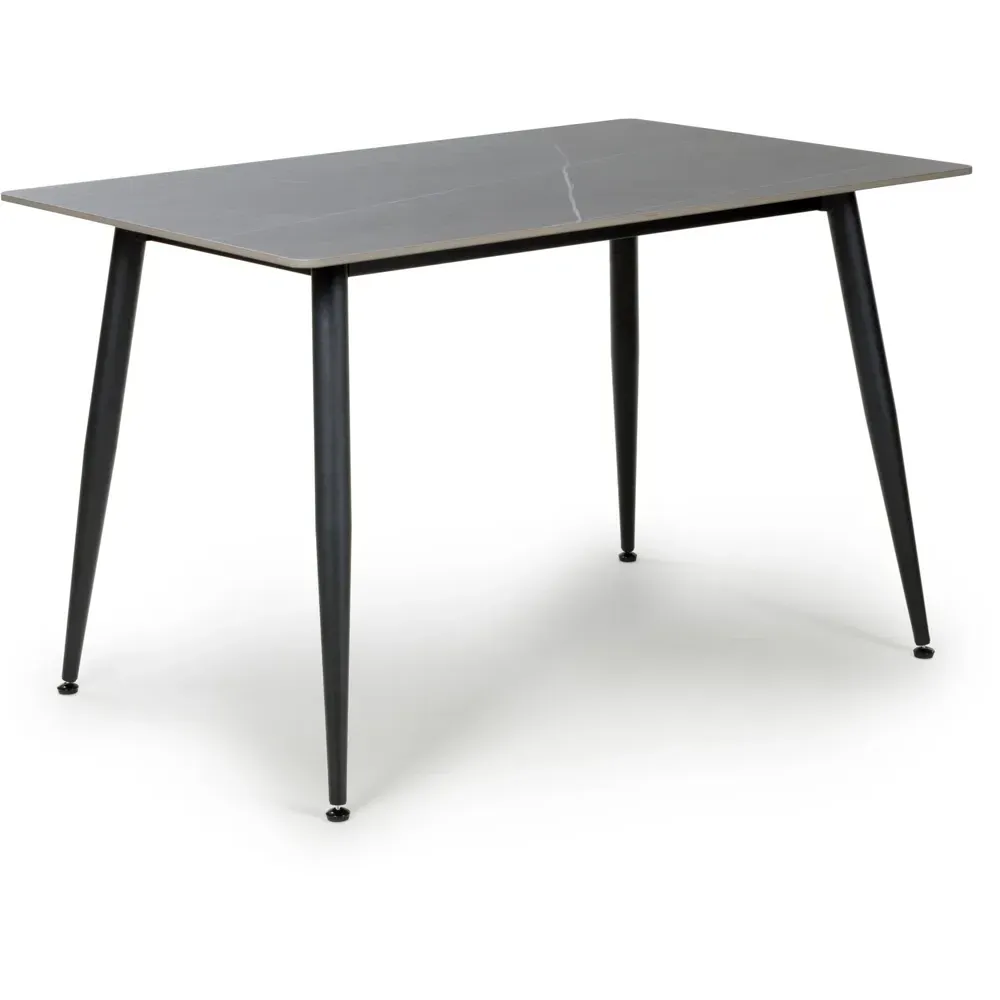 Monaco 4-Seater Dining Table - Grey, Ceramic