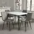 Monaco 4-Seater Dining Table - White, Ceramic