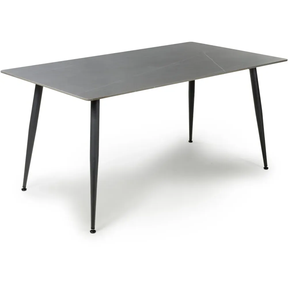Monaco 6-Seater Dining Table - Grey, Ceramic