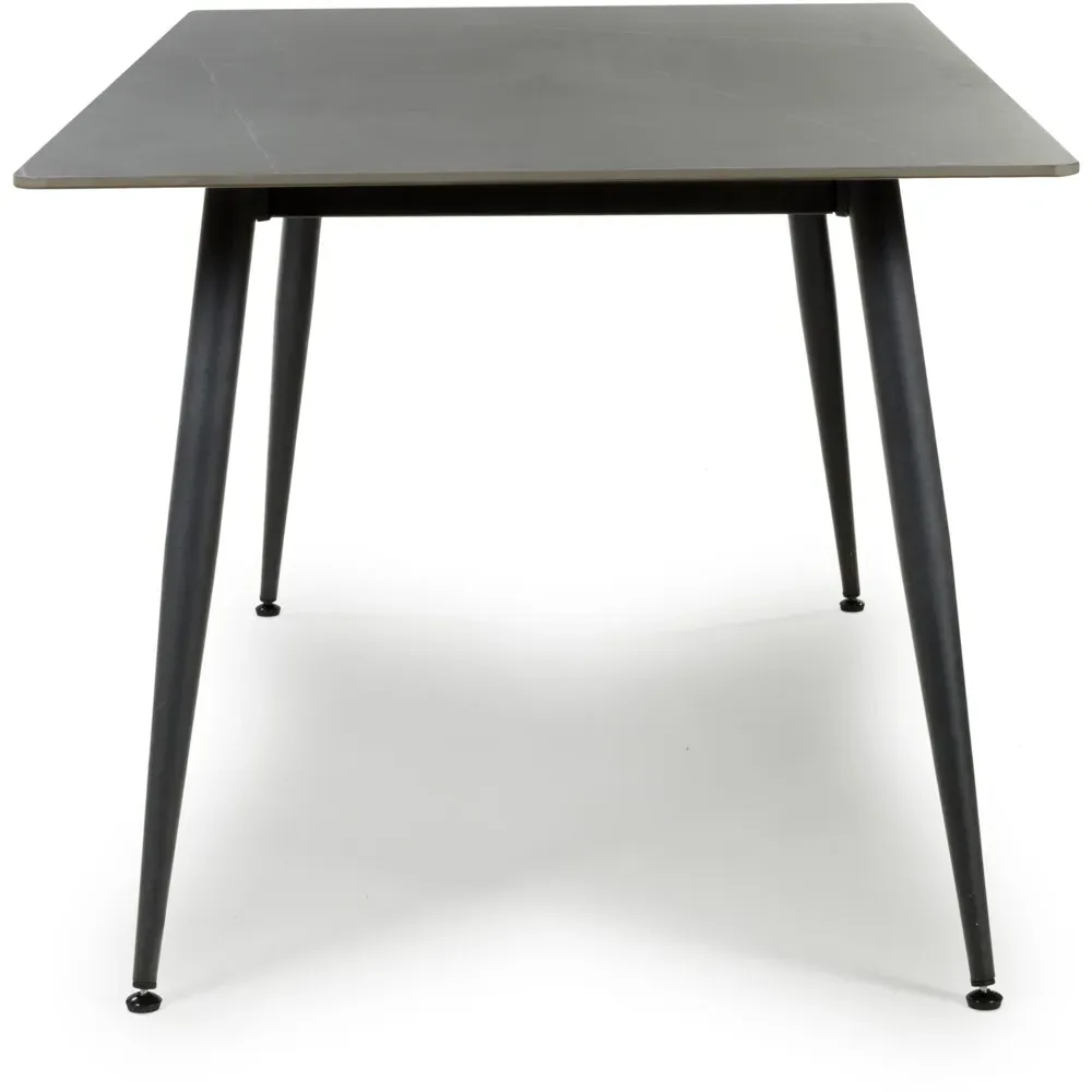 Monaco 6-Seater Dining Table - Grey, Ceramic